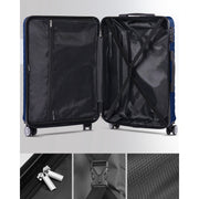 Gowill Suitour 3 Piece Luggage Sets Travel Suitcase Set with 7PCS Organizer Bags, Navy Blue - Sturdy and Durable