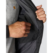 Carhartt Rain Defender Relaxed-Fit Lightweight Insulated Hooded Jacket for Men - Black - XLT