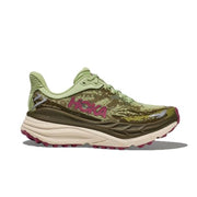 HOKA Stinson ATR 7 Running Shoes for Ladies - Seed Green/Beet Root - 8.5M