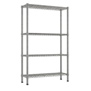 Ktaxon 4-Tier Metal Shelving Unit Adjustable Shelf Organizer, 1100 lbs Capacity, 36 in W x 14 in D x 55 in H, Silver Gray