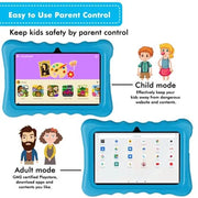 Meize Android 10 Pie Kids 7-inch 16GB Wifi Tablet With Case, Blue