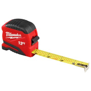 Milwaukee 48-22-1712 12 Ft. L X 1.32 in. W Compact Tape Measure 1Pk