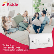 Kidde Carbon Monoxide Alarm with Electrochemical Sensor, Battery Operated, 85 dB Loud Alarm - Easy Installation