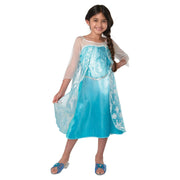 Disney Frozen Elsa Classic Blue Satin Play Dress Outfit Girls, 4-6X - Rich Satin