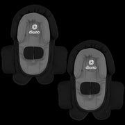 Diono Cuddle Soft 2-Pack 2-in-1 Baby Head Neck Body Support Pillow, Black Storm
