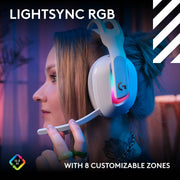 Logitech G Astro A20 X Wireless Gaming Headset, Two-System PLAYSYNC Audio, White