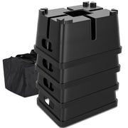 Aiqeek Trailer Jack Blocks 4-Pack, 25000 lbs Load Capacity, RV Stabilizer Blocks for Tongue Jack, Post, Foot, and 5th Wheel
