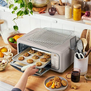 Beautiful 19523 Infrared Air Fry Toaster Oven, 9-Slice, 1800 W, Porcini Taupe by Drew Barrymore