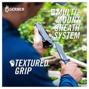 Gerber 31-002882 StrongArm Fixed Blade Knives - Black - Fine Edge