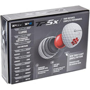 TaylorMade N7600501 P5X Urethane Golf Balls, 12 Pack, White