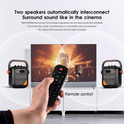 JYX JYX-66BT Bluetooth Karaoke Machine with 2 Wireless Microphones for Adults