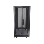 APC NetShelter SX 24U Floor Standing Rack Cabinet, Black Steel, 3000 lb Load Capacity, AR3104