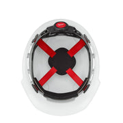 Milwaukee 48-73-1100 BOLT White Front Brim Hard Hat w/4pt Ratcheting Suspension (USA) - Type 1, Class E