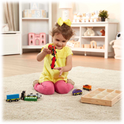 Melissa & Doug Wooden Train Cars 8-Piece Set