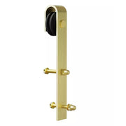 FL HARDWARE HBD5000X60CHBS Hal 60 in. Barn Door Bent Strap in Champagne Brass