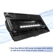 Aqueon LED Deluxe Full Aquarium Hood with Moon Glow Accent Light, Black, 24 Inch, 100121106
