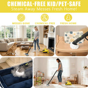Rebelduck Heavy-Duty Steam Cleaner, 1500W, 22 Accessories, 2L Tank, 16ft Cord