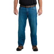 Berne Heritage Relaxed Fit Straight Leg Men's Jeans, Classic Stone Wash, 40 Waist, 29 Inseam, P422