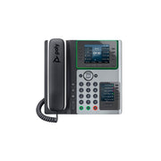 Poly Edge E450 IP Phone, Corded Desktop VoIP Phone with Dual Displays, 14-Line Keys, PoE Support, Speakerphone, Black, 89B55AA#ABA