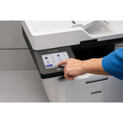 Brother MFC-L5915DW Monochrome Laser All-in-One Printer, Wireless, Duplex Print, 50 ppm, 5-Inch Touchscreen, Grey/Black