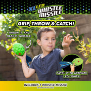 Stomp Rocket XL LED Whistle Missile - Whistling Foam Football with Tail