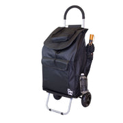 Bigger Trolley Dolly, Black Shopping Grocery Foldable Cart