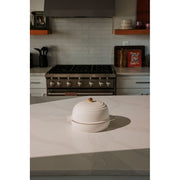 Thyme & Table Ceramic Bread Oven, Cream Glazed Stoneware, Non-Stick, 2-Piece Set, TT2391R-ECOM