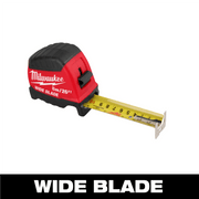Milwaukee 48-22-1226 Tape Measure, 8m/26ft Wide Double-Sided Blade, 18ft Reach, Black