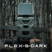 Spypoint Flex-S-Dark Solar Cellular Trail Camera, Built-In Solar Panel, 40MP Photos, 1080p Videos with Sound, No-Glow Night Vision, Motion Activated, GPS Enabled, Weather Resistant