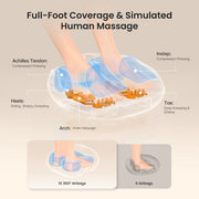 RENPHO Foot Massager with Heat, Shiatsu Deep-Kneading, Air Compression, 27 Massage Modes, Removable Washable Sleeve, Fits Up to US Men's Size 11, Black