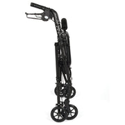 Equate FGA221EQ WMRT Rollator Walker with Seat and Wheels, Black