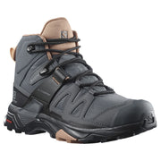 Salomon L41295600  X Ultra 4 Mid GORE-TEX Hiking Boots for Ladies - Ebony/Mocha Mousse/Almond Cream - 9M