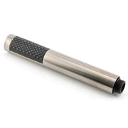 Tubular Modern Hand Shower With Rubber Nozzles - Brushed Nickel