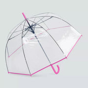 ShedRain Bubble Umbrella, Pearl Pink, Manual Solid Design, Plastic Crook Handle, 52