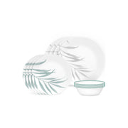 Corelle Solar Print 12 Piece 12-Pc. Glass Dinnerware Set - WHITE ONE SIZE
