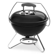Weber Smokey Joe 14.2 in. Portable Charcoal Kettle Grill, Compact Lightweight, Black, Tuck-N-Carry Lid Lock, 1501695