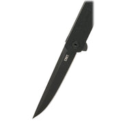 CRKT 7097KC CEO Flipper Blackout Folding Knife, Black