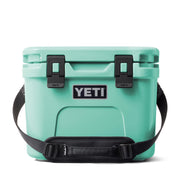 YETI Roadie 15 Hard Cooler, Seafoam Green, Compact Portable Design, DoubleDuty Strap, Bearfoot Non-Slip Feet