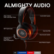 SteelSeries 61631 Arctis Nova 3 Multi-Platform Gaming Headset, Black