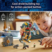 LEGO Star Wars Hutt Palace Sentry Droid Showdown Building Toy with Mandalorian, Grogu, Embo, Keibu Minifigures, 415 Pieces, 75451