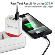 WORR 3.0 USB Fast Charge Universal Power Adapter White