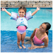 SwimWays Swim Trainer Mermaid Life Vest for Kids, US Coast Guard Approved, 33-55 lbs, Multicolor, 20148007