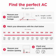 Frigidaire 14,000 BTU Inverter Window Room Air Conditioner, Wi-Fi Enabled, Energy Star Certified, Multi-Directional Airflow, Remote Control, White, FHWW145WE1