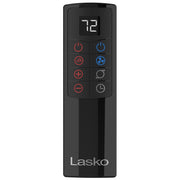 LASKO FHV801 Oscillating All Season Tower Fan and Space Heater with Remote and Timer Black