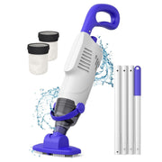 Wuwo Little Shark Pool Vacuum, Cordless Handheld with 60W Motor, 18 Gal/Min Suction, 5000mAh Battery, 1 Hour Runtime, Black