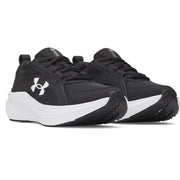 Under Armour Grade School Charged+ Assert 11 Running Shoes, Black White, Size 6, 6006905-001