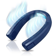 AlphaCool Portable Neck Air Conditioner, Bladeless Design, Adjustable Foldable, Rechargeable 4000 mAh Battery, 3 Speed Settings, White, AC-BNF2-LI-W