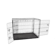 Carlson Pet Products 0089161800170 Compact Double Door Wire Dog Crate, Intermediate