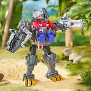 Hasbro Transformers Cyberworld Grimlock Chomp & Battle 9-Inch Action Figure with 4-Step Transformation, Chomping Dino Head, Spinning Blaster Arm, Mech Suit Chest Panel
