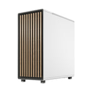 Fractal Design North Mid-Tower PC Case with Oak Front, Clear Tempered Glass Side Panel, Two 140mm PWM Fans, USB 3.0 Type-C, ATX Micro-ATX Mini-ITX Compatible, Steel Chassis, FD-C-NOR1C-04